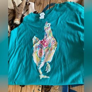 Floral Chicken Graphic Tee